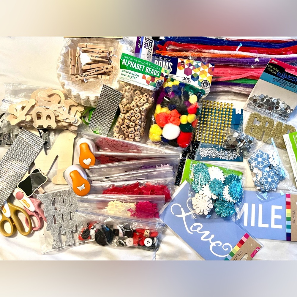 Craft Supplies, Fiskars Tools, Rhinestones & Assortment Item/Set